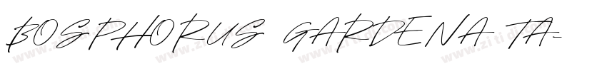 BOSPHORUS GARDENA TA字体转换
